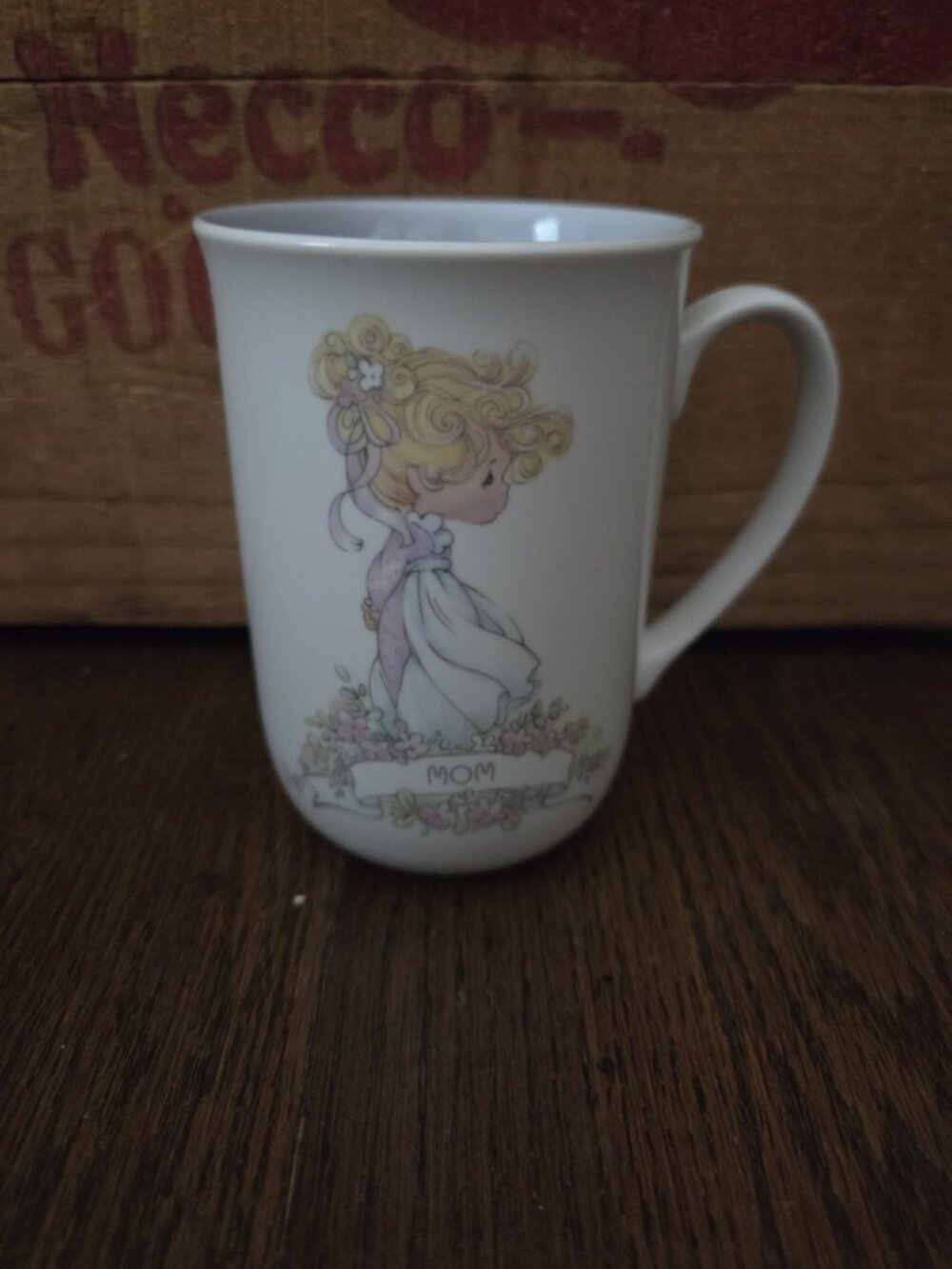Precious Moments Cup Enesco MOM Personalized Name Porcelain Coffee Mug 1990
